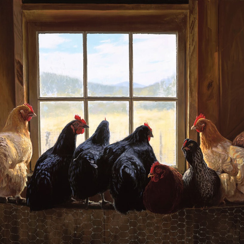 Order Jane's Chickens Canvas Print thumbnail