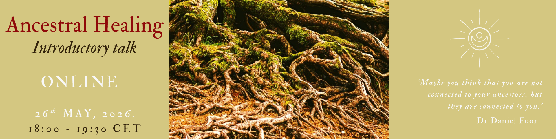 Register | Ancestral healing - Online Intro talk, 26th May 7pm CET thumbnail