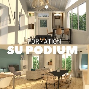 Initiation SU PODIUM (création de visuels 3D réalistes Sketchup) thumbnail