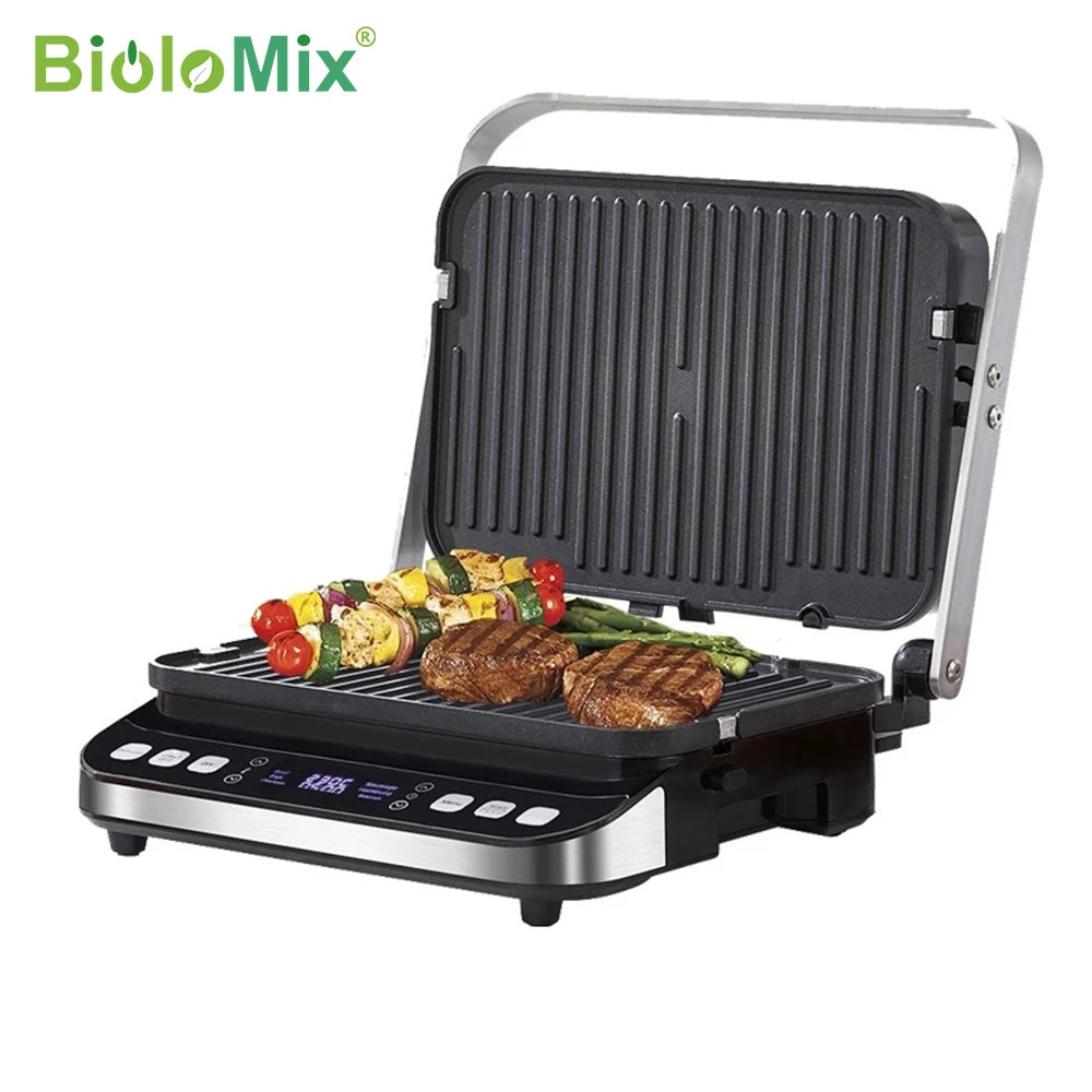 Electric Grill Digital Griddle and Panini Press, Waffle Maker Plates thumbnail