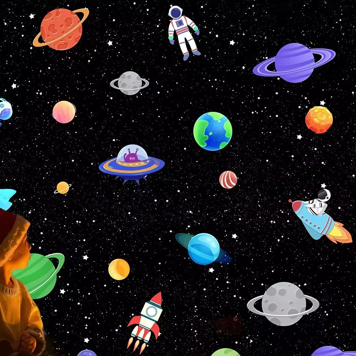 Stars & Planet View Night Light 8 in 1 Galaxy Starry Sky Projector Lamp for Kids Gift Room thumbnail