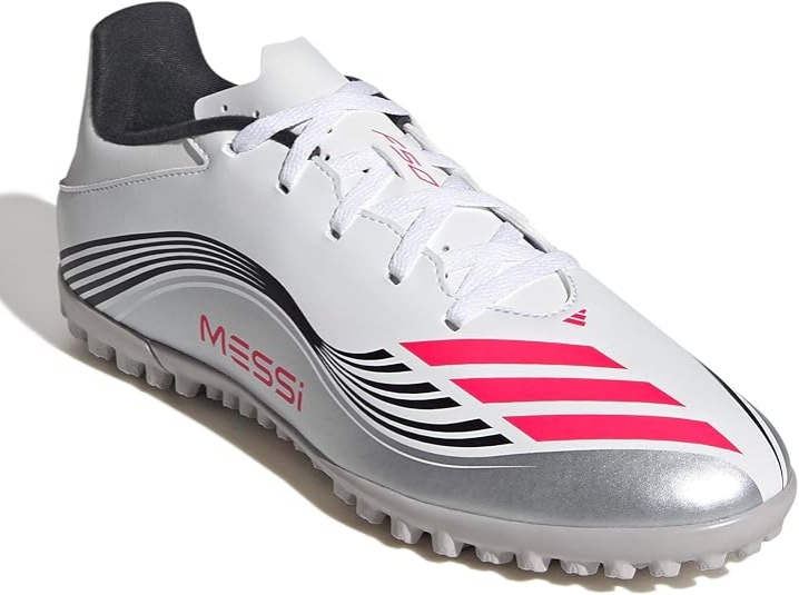 adidas Unisex - Adulto F50 Messi Club Turf Football Boots, Ftwr White/Lucid Red/Silver Met., 39 1/3 EU : Amazon.it: Moda thumbnail