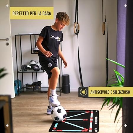 Allenamento calcio 90×60 cm per Bambini – Dribblium tappeto calcio Antiscivolo e Resistente – Perfetto calcio assessori per Migliorare Tecnica e Controllo Palla Indoor : Amazon.it: Sport e tempo libero thumbnail