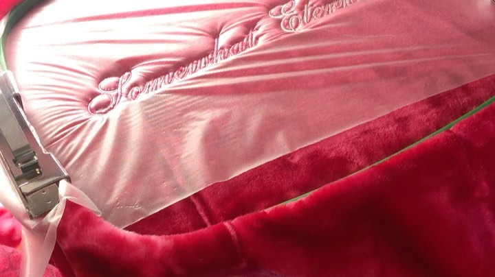 Embroidery tests, scent distillation & stills from a film of my Aunty clearing the evil eye over WhatsApp using lead fro