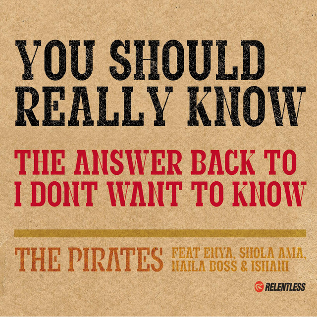 The Pirates feat.. Enya, Shola Ama, Naila Boss & Ishani - You Should Really Know thumbnail
