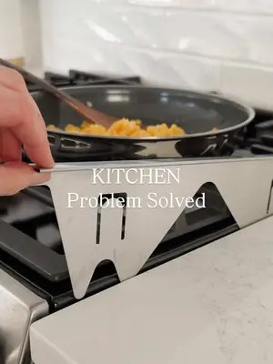 Kitchen problem solved. Linked in my Amazon shop. This simple gap cover stops crumbs and spills from falling between the