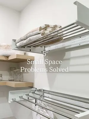 5 Small Space Problems Solved! Linked in my Amazon Shop under SMALL SPACE. These five simple upgrades create storage wit