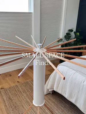 Laundry find for small spaces. Linked in my Amazon Shop under LAUNDRY. #amazonhome #laundryhacks #spacesaving #laundry #
