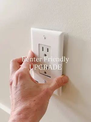 Renter Friendly Upgrade.  This light switch cover has a built-in nightlight that turns on automatically in the dark — no