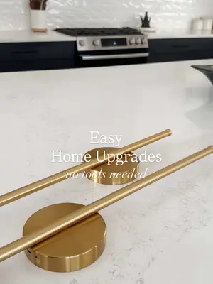 Easy Home Upgrade - no tools needed. Linked in my Amazon Shop under Home Finds. These adhesive wall sconces install in s