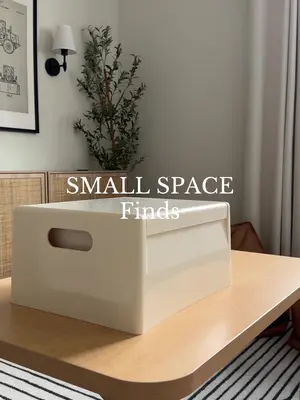 Small Space Home Find. Linked in my Amazon Shop under Small Spaces.  This multi-use side table has hidden storage and ca