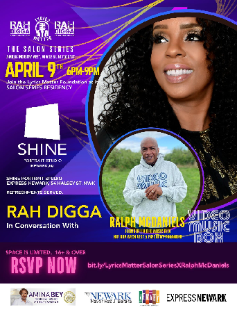 **RSVP** LYRICS MATTER: The Salon Series curated & hosted by RAH DIGGA - April 9th thumbnail