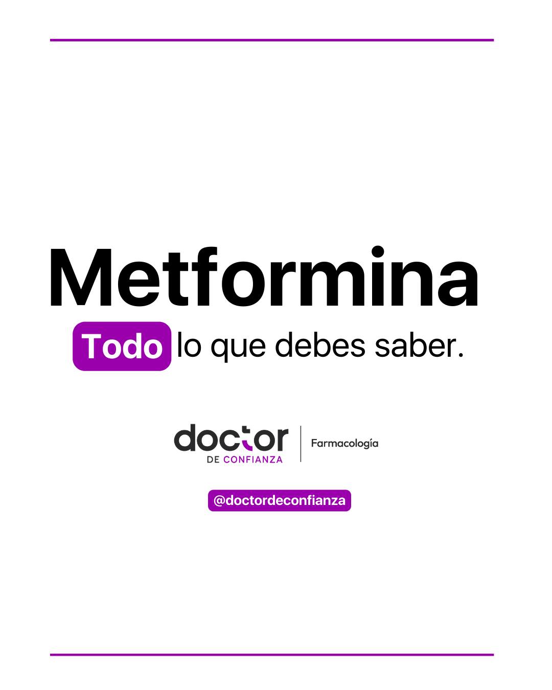 La metformina es uno de los medicamentos más utilizados alrededor del mundo, esto debido a que es un fármaco de primera 