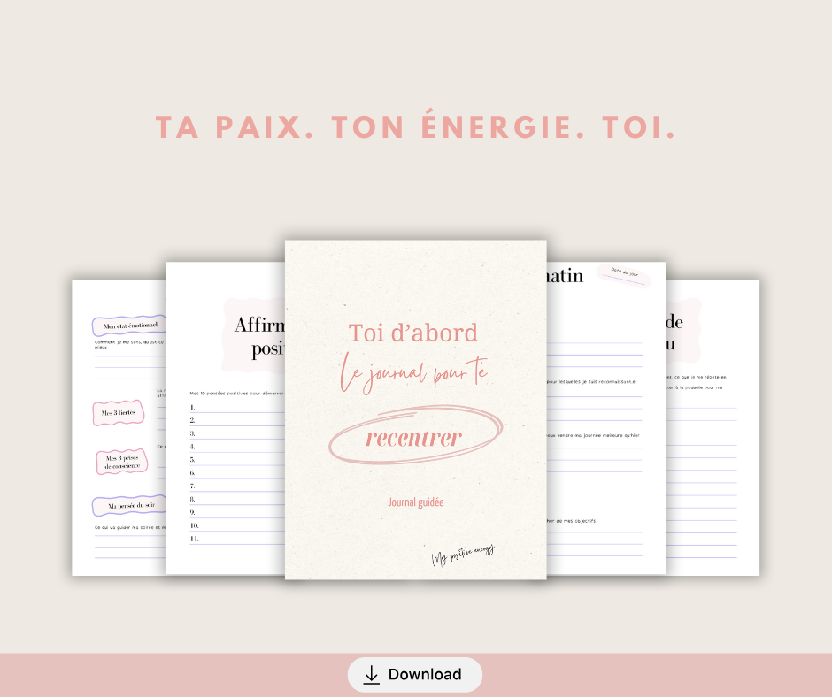 Toi d’abord  – Le journal guidé pour te recentrer thumbnail