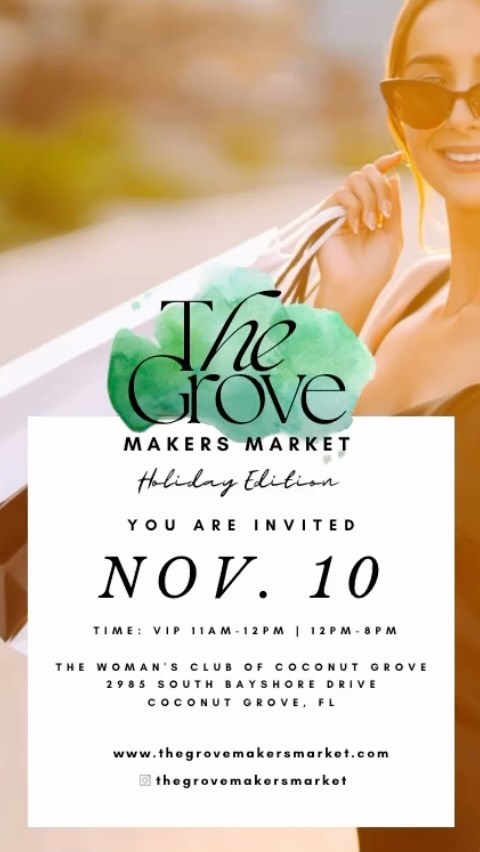 We are thrilled with the upcoming The Grove Makers Market! ⭐️ The venue, inside/out will be filled with unique creators 