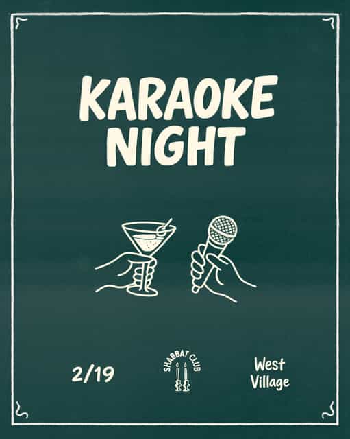 2/19: Shabbat Club Karaoke Night thumbnail