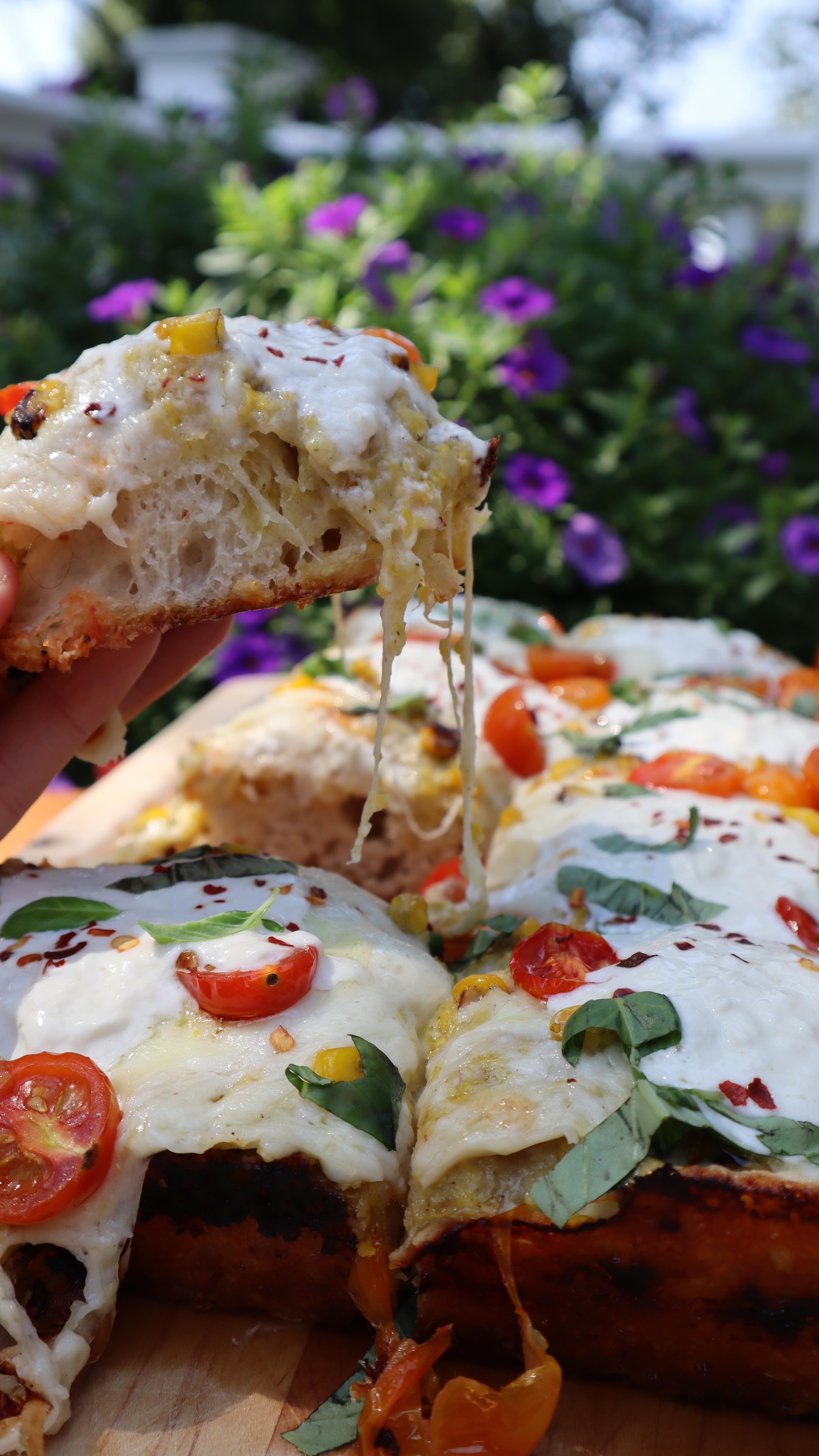 Sweet Corn Pesto Pizza- Detroit (ish) Style! 🌽

What is your favorite style of pizza?

All recipes on www.ameliaisnotach