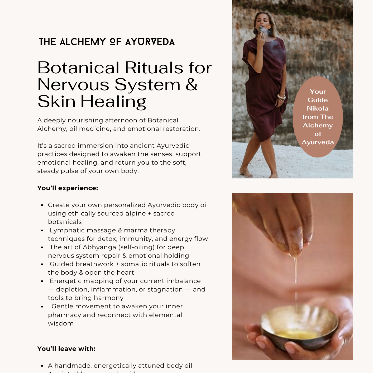 Botanical Alchemy Workshop in London 23 August 2:30-5pm thumbnail
