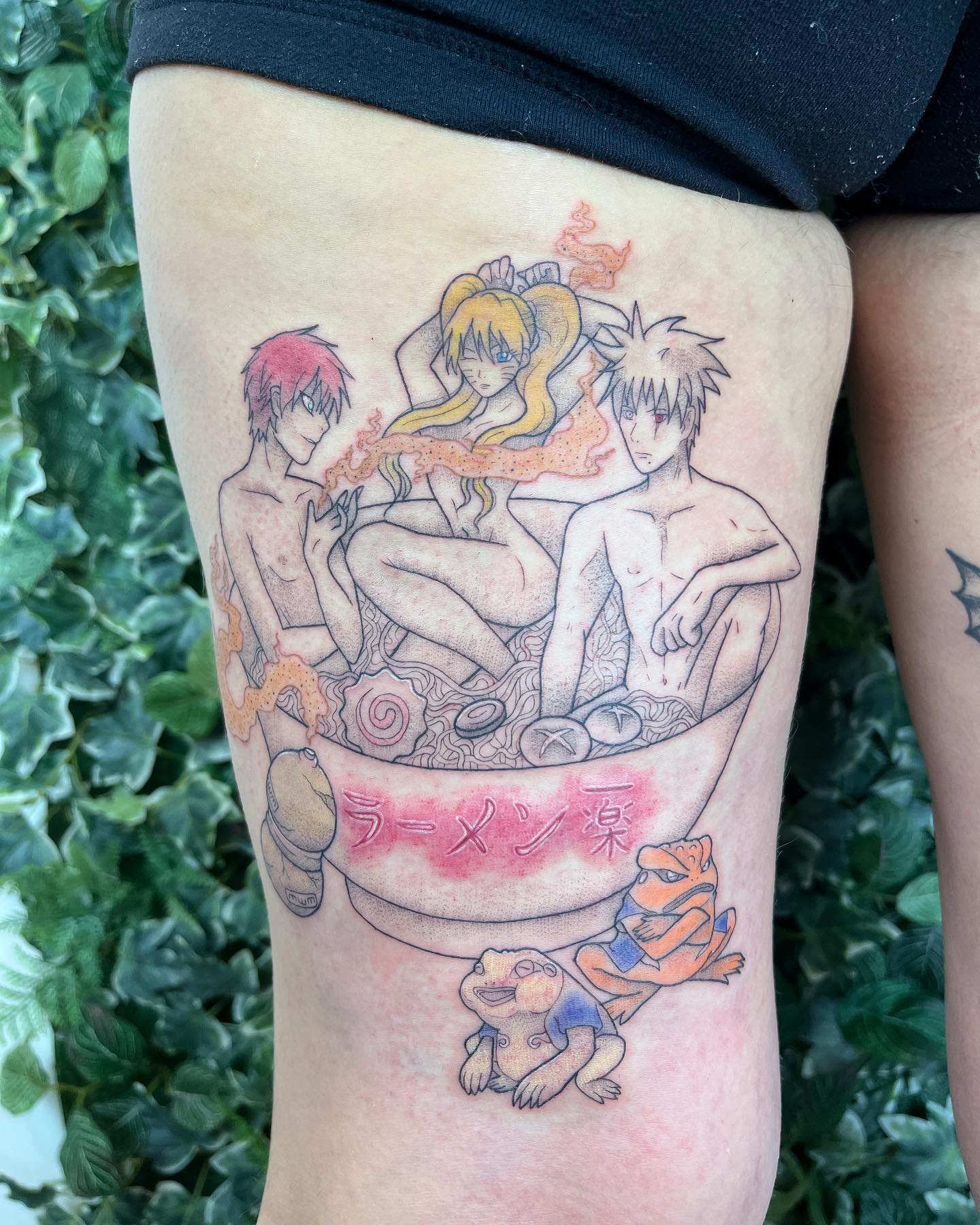 I beg of you guys to let me tattoo more anime characters in ramen bowls! You can pick the characters and customize the b