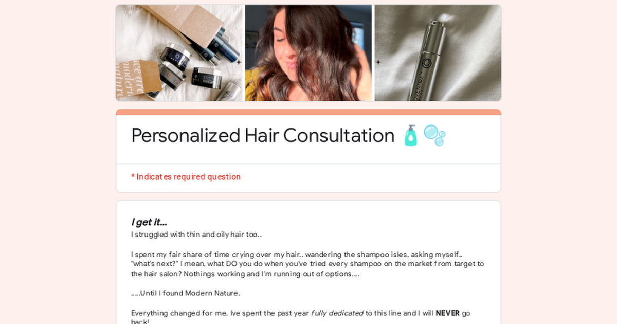 Personalized Hair Consultation 🧴🫧 thumbnail