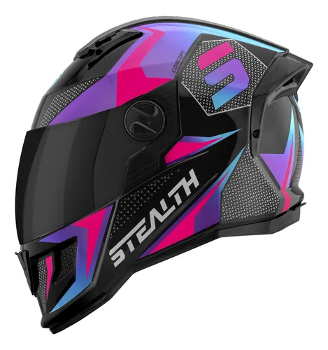 Capacete Moto Integral Pro Tork Stealth Concept Viseira Fumê thumbnail