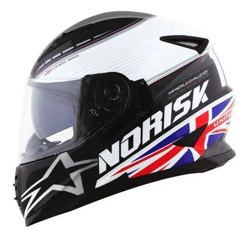 Capacete Norisk Ff302 Grand Prix Reino Unido Azul S2r thumbnail