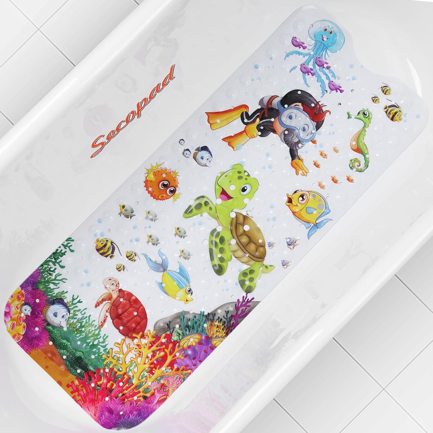 Non Slip Bath Mat for Tub for Kids thumbnail