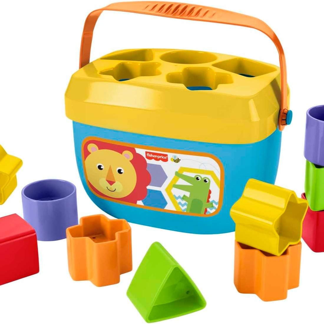 Stacking Toy Baby’s First Blocks Set of 10 Shapes for Sorting Play for Infants Ages 6+ Months thumbnail