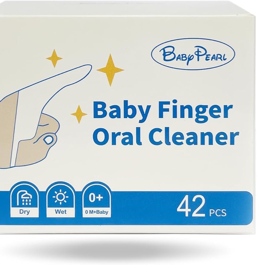 Newborn Tongue Cleaner Finger Toothbrush, 42 Count Disposable Wet & Dry Oral Care thumbnail