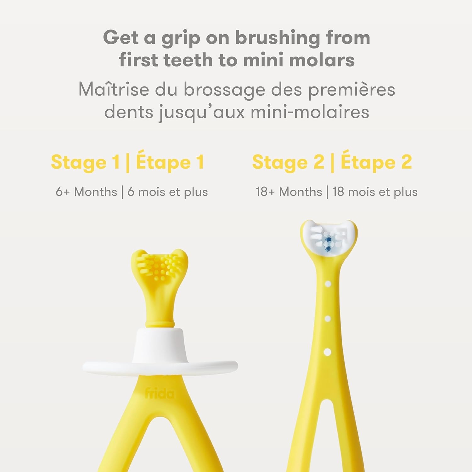 Grow-With-Me Training Toothbrush Set, 2-in-1 Baby & Toddler Toothbrush, 6-24 months thumbnail