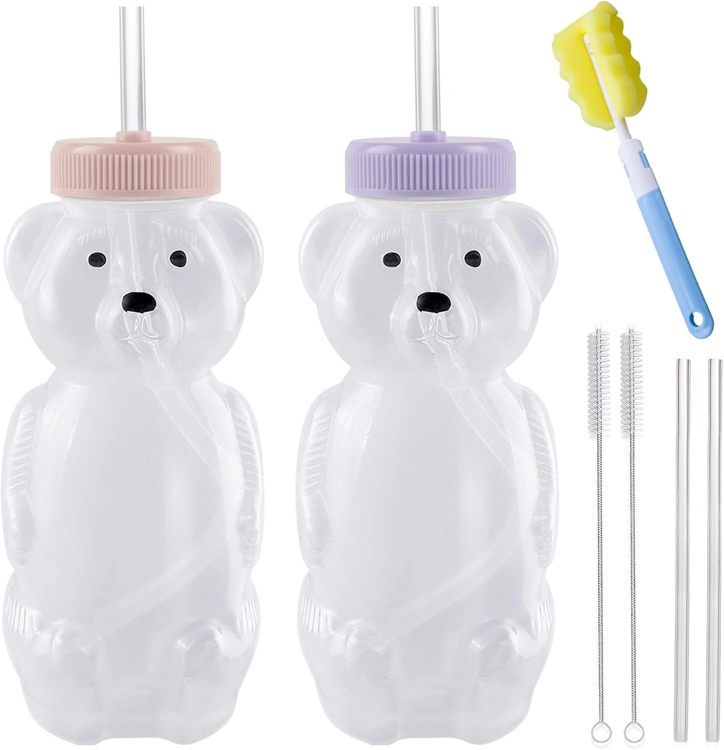 Honey Bear Straw Cups  🍽️ thumbnail