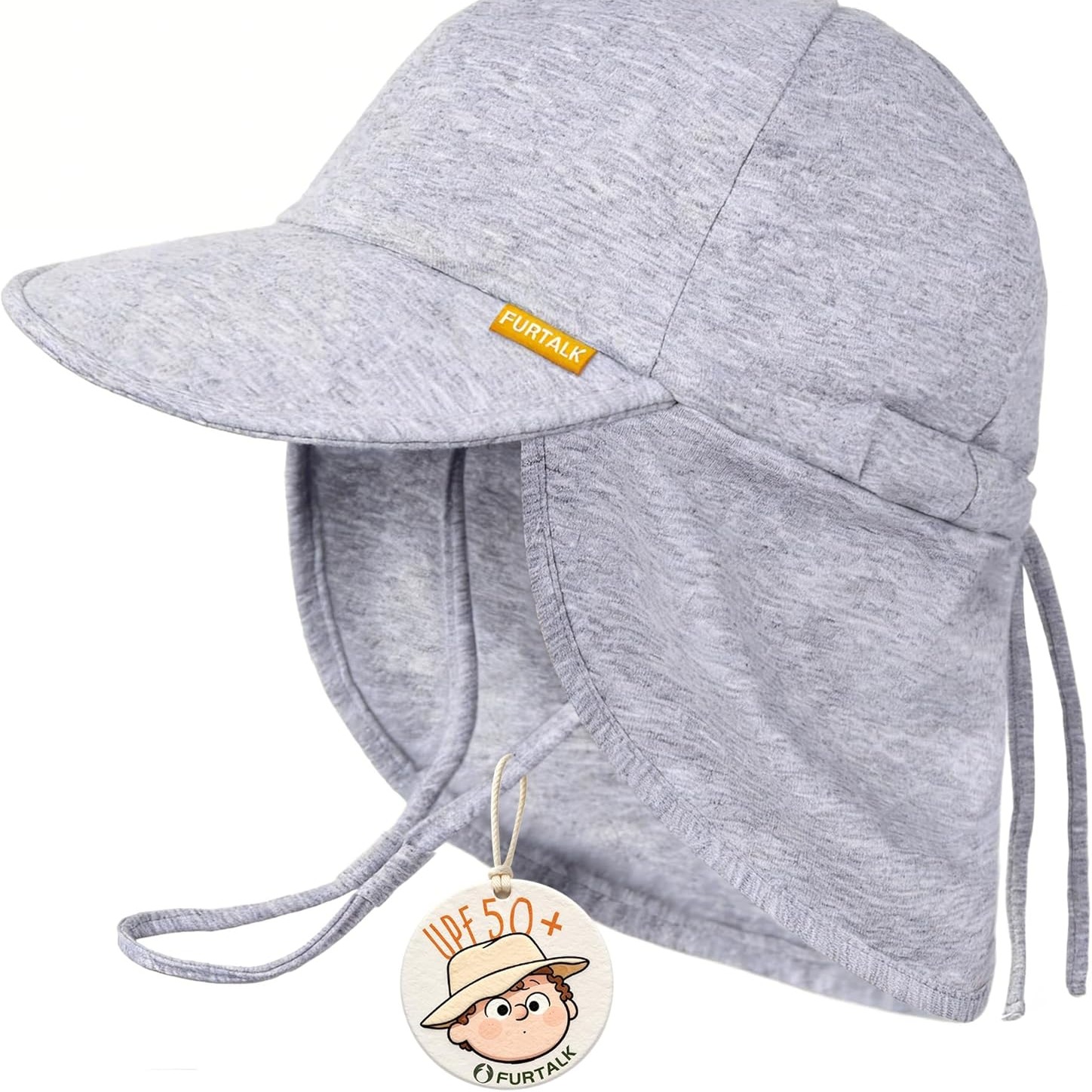 Baby Sun Hat UPF 50+ UV Ray Sun Protection Cotton Toddler Hats for Boys Girls 6-24 Months thumbnail