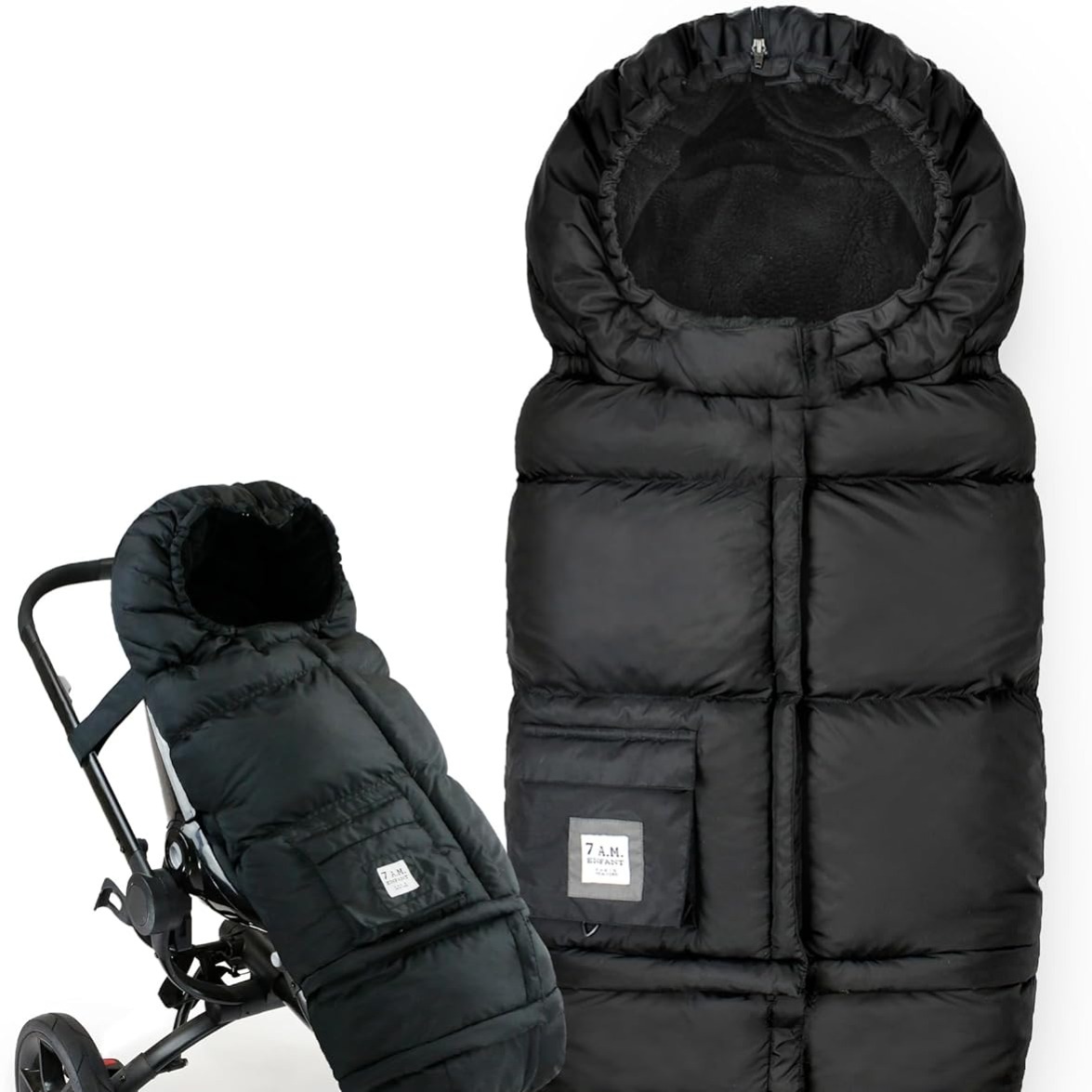 7AM Enfant Stroller Blanket 212 - Adjustable Baby Car Seat Zipped Blanket for Babies Winter Footmuff thumbnail