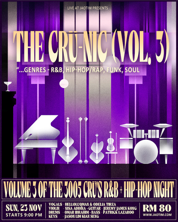 Vol. 3 of The 3005 Cru's R&B & Hip-Hop Night - 23rd Nov 2025 (R&B, Soul, Funk, Hip-hop) - Jao Tim thumbnail