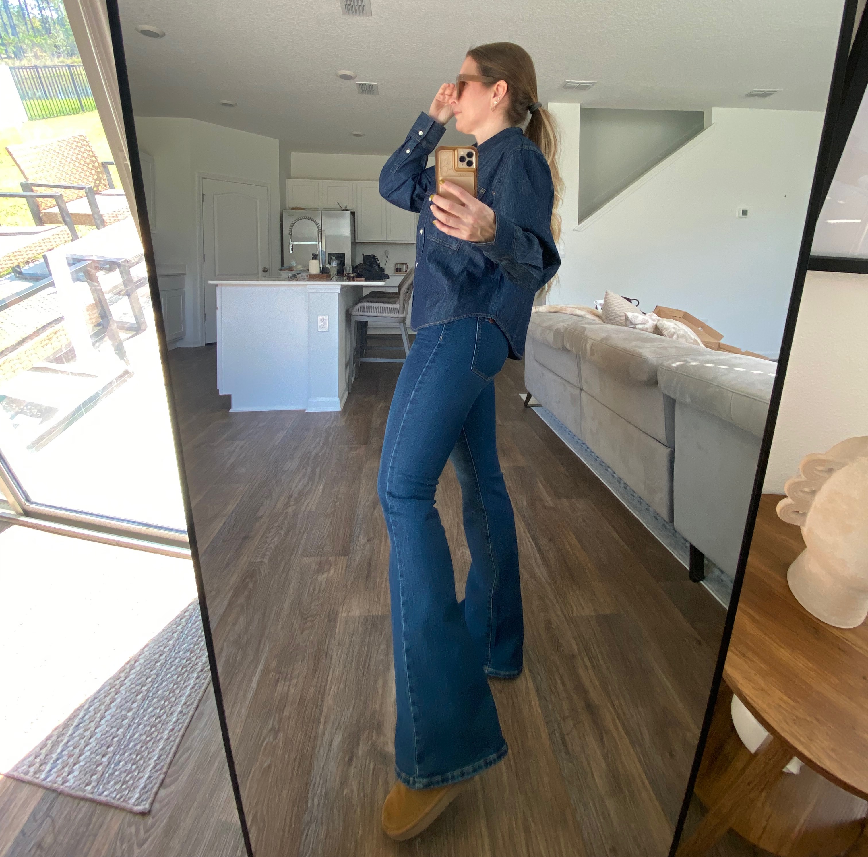 Walmart finds: flare jeans  thumbnail