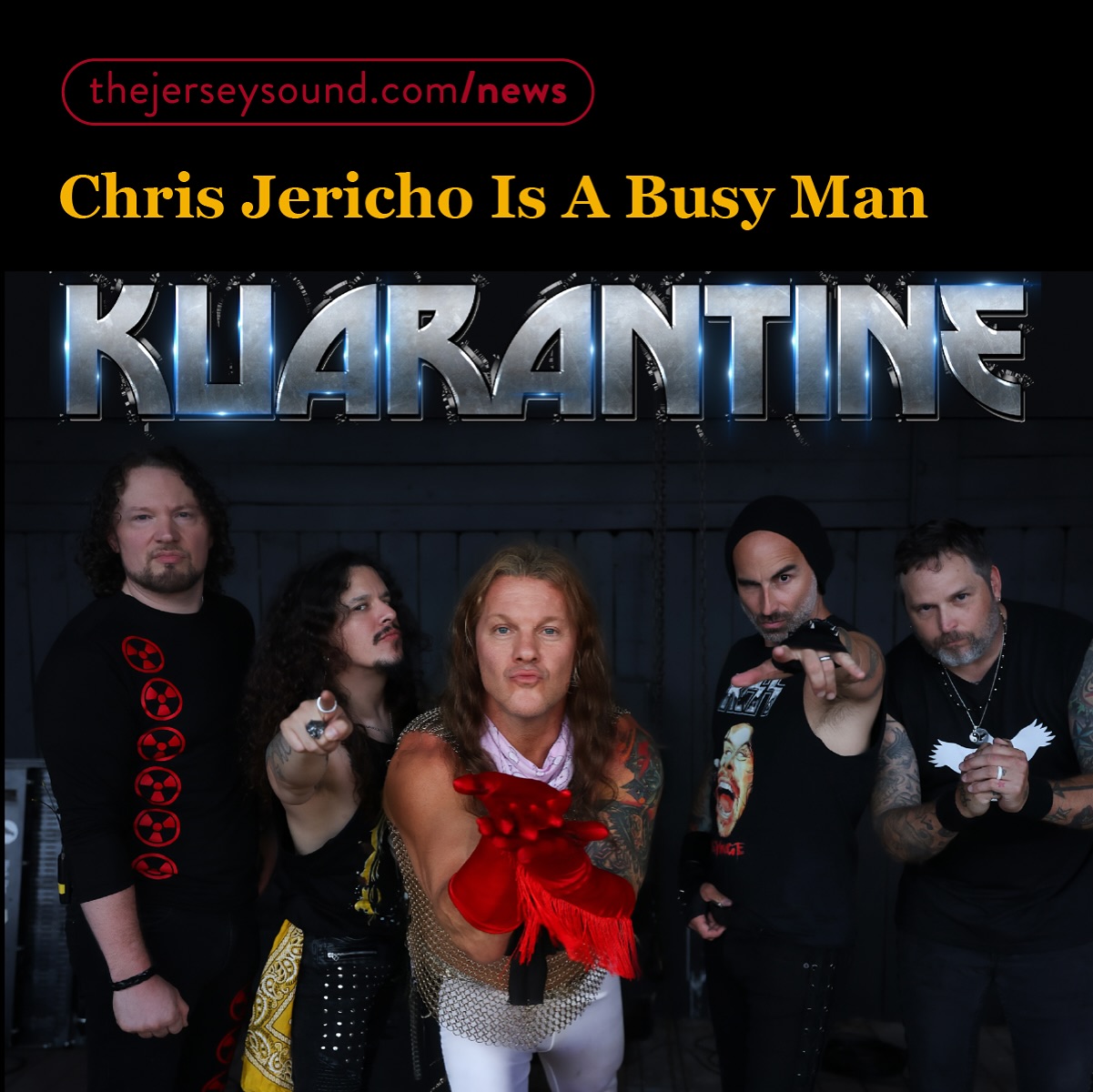 Besides wrestler-rocker @ChrisJerichoFozzy appearing in our upcoming documentary ‘The Jersey Sound,’ he will tour with @