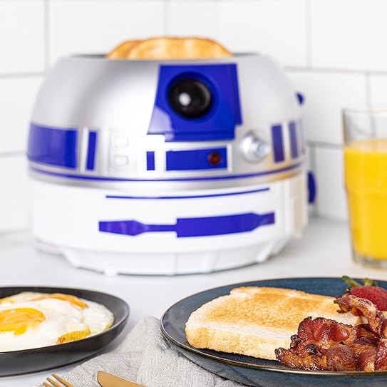 Uncanny Brands Star Wars R2D2 Deluxe Toaster - Lights-Up and Makes Sounds Like Artoo: Home & Kitchen thumbnail