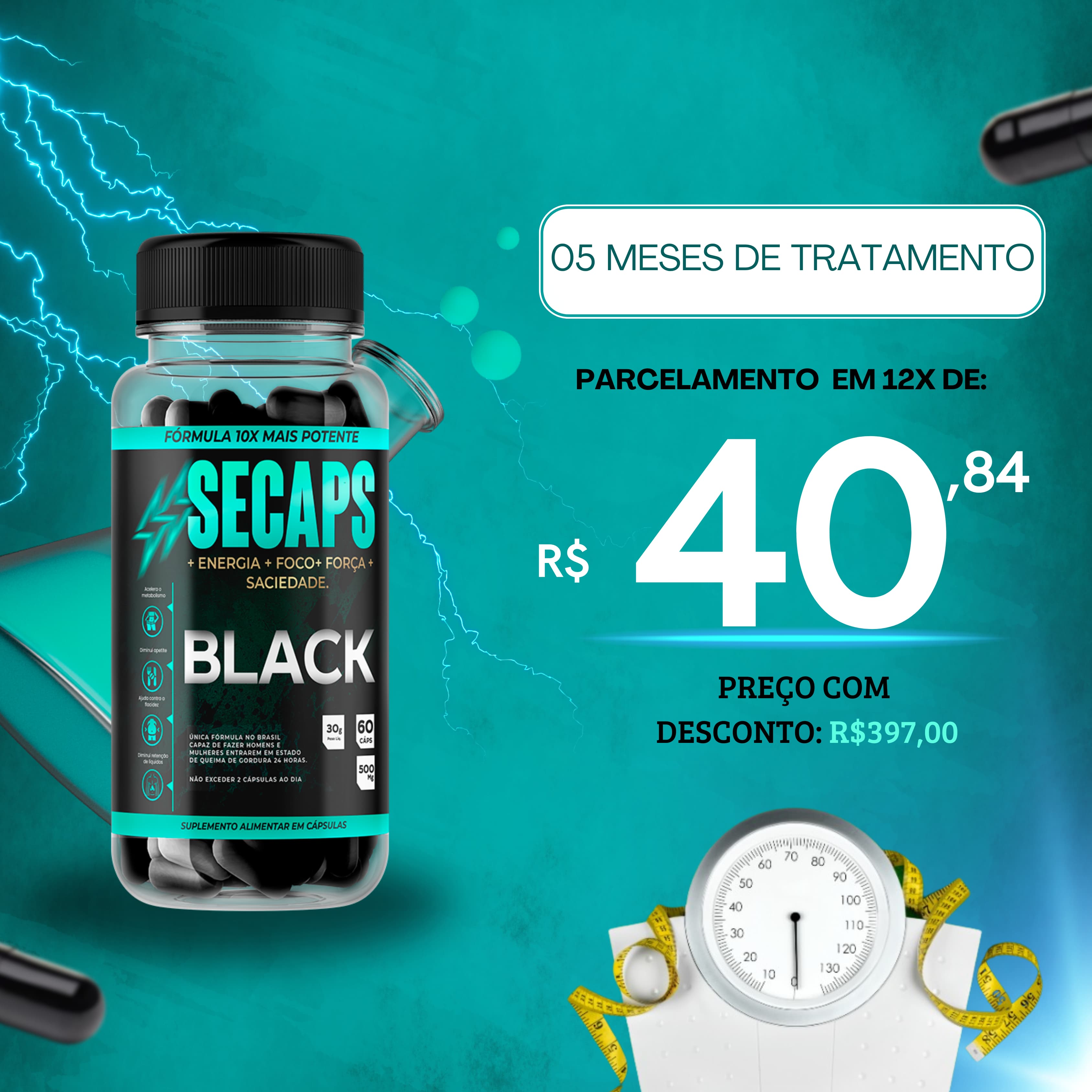 Tratamento completo: 5 meses de Secaps Black 💚🖤 thumbnail