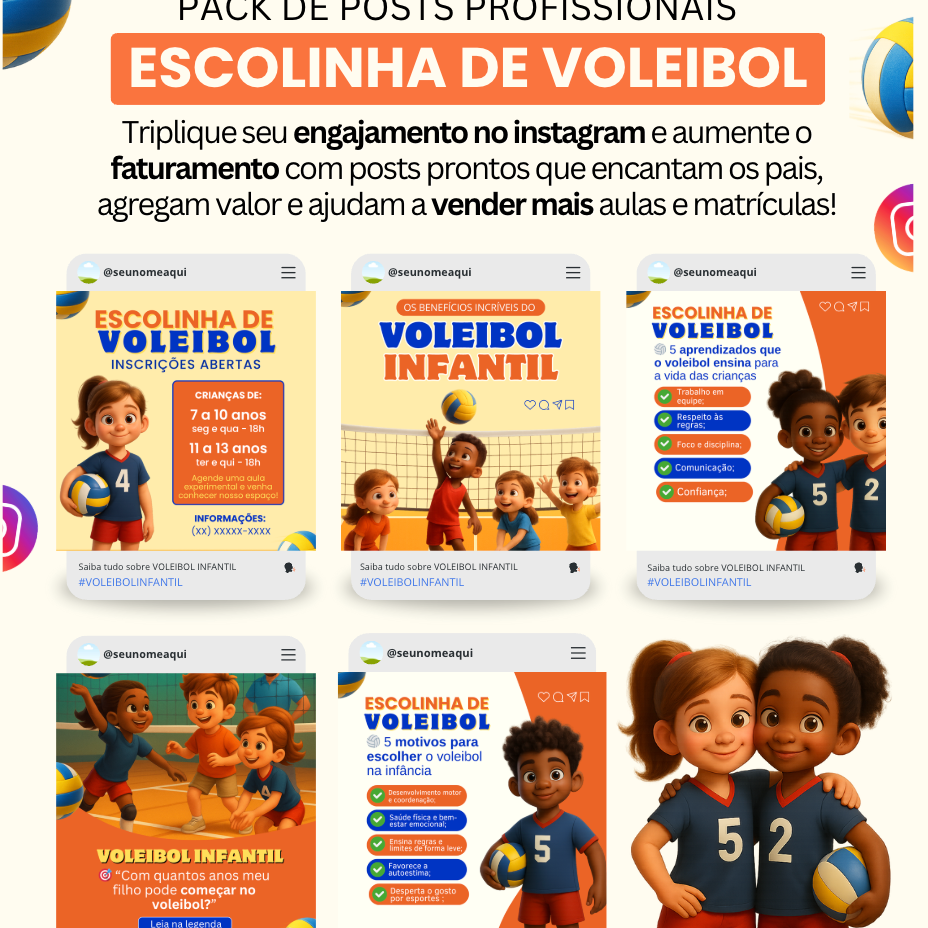  ESCOLINHA DE VOLEIBOL : POSTS PRONTOS thumbnail
