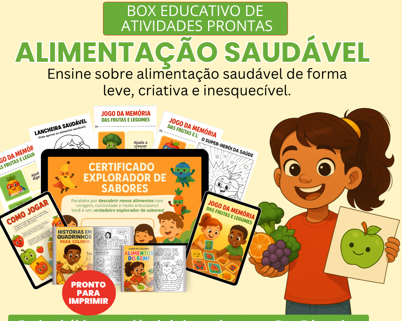  ALIMENTAÇÃO SAUDÁVEL ATIVIDADES PRONTAS thumbnail