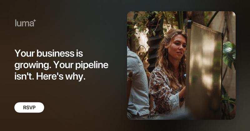 Join upcoming webinar: Your business is growing. Your pipeline isn't. Here's why. thumbnail