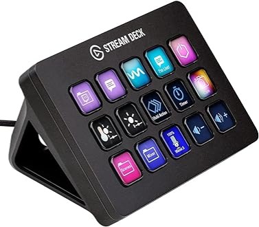 Amazon.com: Elgato Stream Deck MK.2 – Studio Controller, 15 macro keys, trigger actions in apps and software like OBS, Twitch, ​YouTube and more, works with Mac and PC : Video Games thumbnail