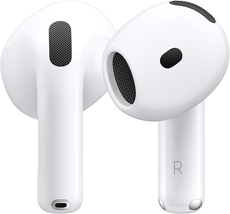 Amazon.com: Apple AirPods 4 Wireless Earbuds, Bluetooth Headphones, Personalized Spatial Audio, Sweat and Water Resistant, USB-C Charging Case, H2 Chip, Up to 30 Hours of Battery Life, Effortless Setup for iPhone : Cell Phones & Accessories thumbnail