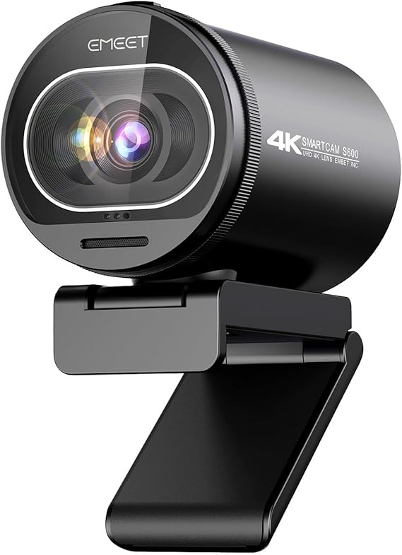 Amazon.com: EMEET S600 4K Webcam for Streaming - Sony 1/2.5'' Sensor, PDAF Autofocus, 1080P@60FPS, 2 Noise Reduction Mics, Built-in Privacy Cover, 40°-73° FOV, Streaming Camera for Live Commerce/Gaming/Beauty : Electronics thumbnail