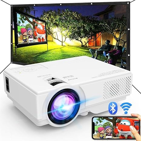 Amazon.com: Projector with WiFi and Bluetooth, 2024 Upgrade Outdoor Projector, Mini Movie Projector Supports 1080P Synchronize Smartphone Screen by WiFi/USB Cable for Home Entertainment : Electronics thumbnail