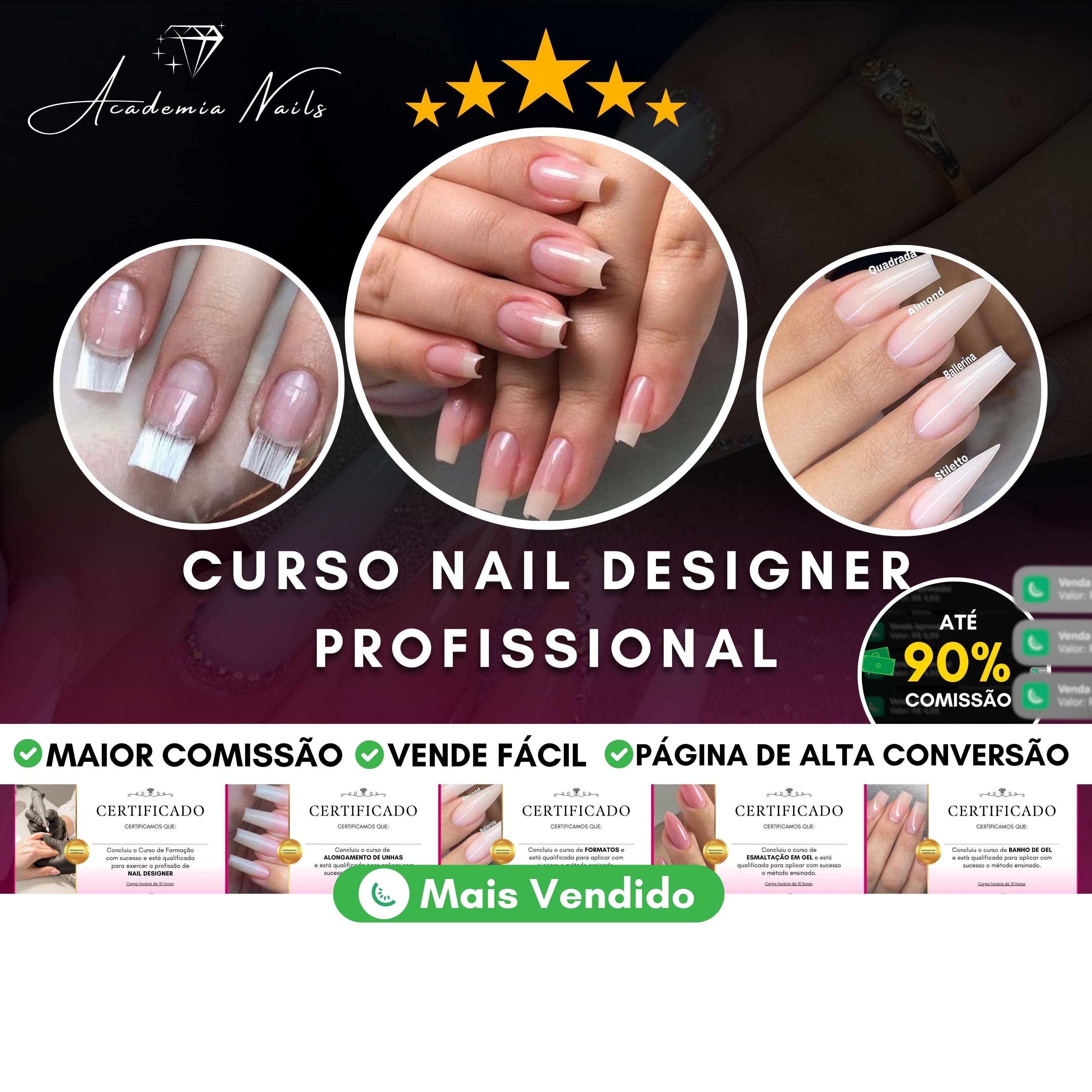 Nail Designer Profissional - Curso Completo Alongamento de Unhas  thumbnail
