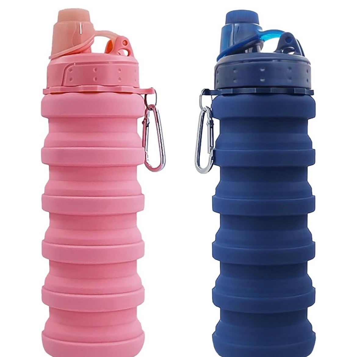 YCTMALL Collapsible Water Bottles Two Pack thumbnail