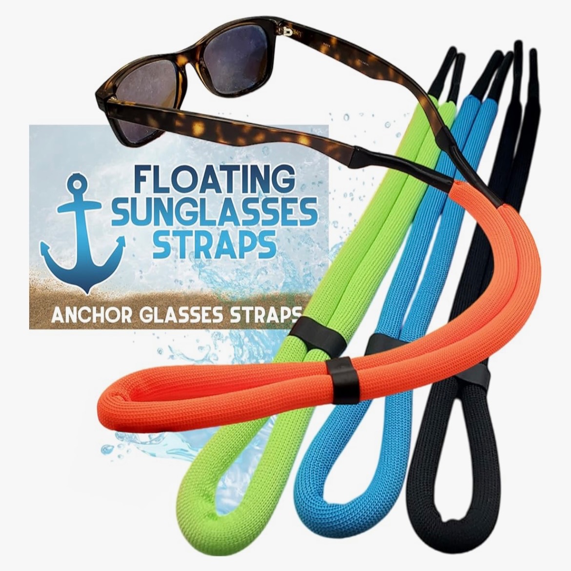 Floating Sunglasses Straps for Water – 4 Pack thumbnail
