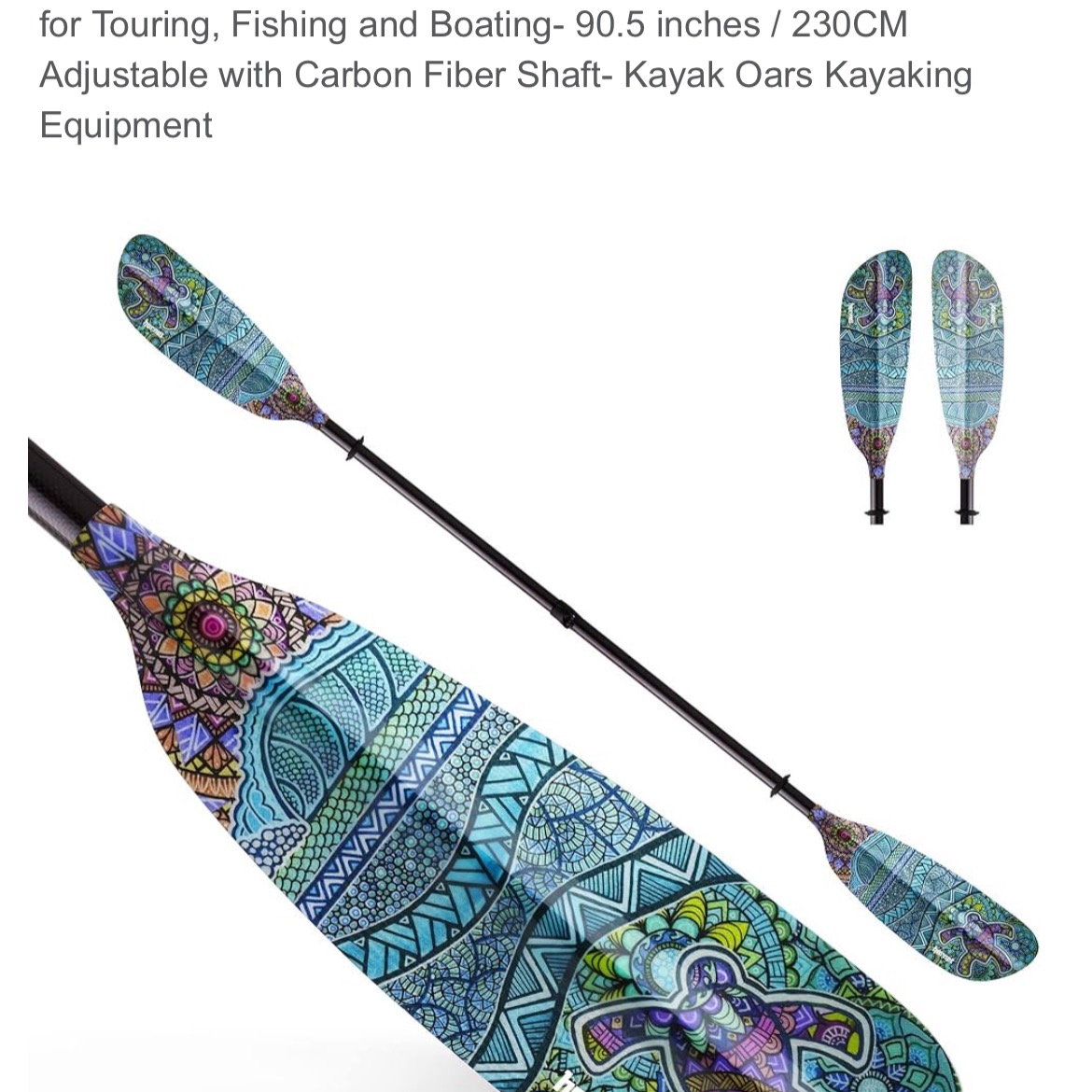 Hornet Watersports Fiberglass Kayak Paddle thumbnail