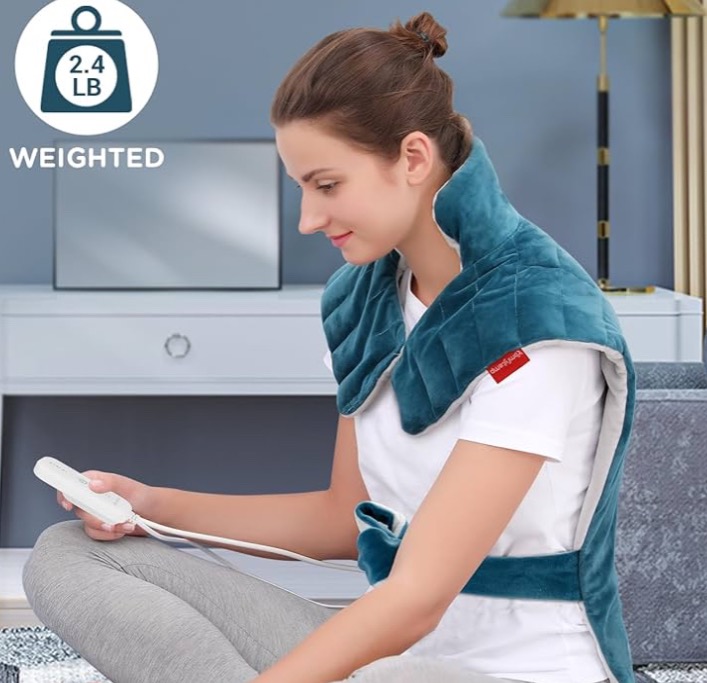 Comfytemp Heating Pad for Back Pain Relief, FSA HSA Eligible 22"x33" XXL Weighted Electric thumbnail